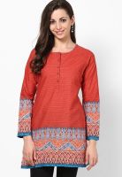 Biba Red Printed Kurtas