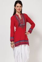 Biba Red Printed Kurtis