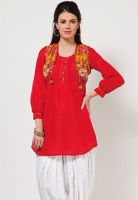 Biba Red Printed Kurtis