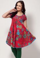 Biba Red Printed Kurtis