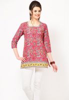 Biba Red Printed Kurtis