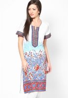 Biba White Printed Kurtis