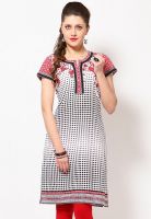 Biba White Printed Kurtis