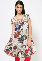 Biba White Printed Kurtis