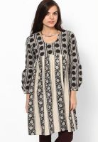 Bohemyan Blue Black Printed Kurta