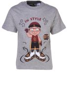 Chhota Bheem Grey Melange T-Shirt