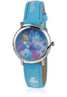 Disney Princess 3K2199U-Ps Light Blue/Multi Analog Watch