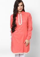 Entropy Pink Solid Kurtis