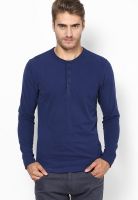 FREECULTR Blue Henley T Shirt