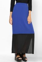 Femella Blue A-Line Skirt