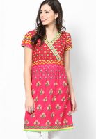 G Fuchsia Printed Kurta