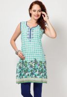 G Green Printed Kurtis