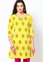 G Green Solid Kurtis