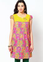 G Pink Solid Kurtis