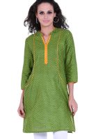 Indidori Green Printed Kurtis