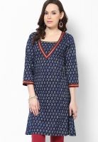 Jaipur Kurti Blue Printed Kurtis