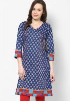 Jaipur Kurti Blue Printed Kurtis