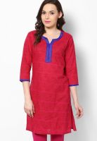 Jaipur Kurti Fuchsia Printed Kurtis