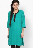 Jaipur Kurti Green Printed Kurtis