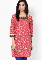 Jaipur Kurti Pink Printed Kurtis