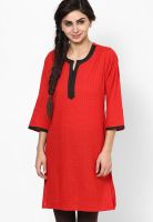 Jaipur Kurti Red Printed Kurtis