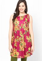 Jugnu Magenta Printed Kurtis