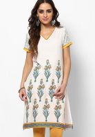 Karigari Off White Printed Kurtis