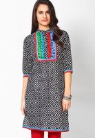 Kurti'S Black Embroidered Kurtis