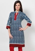 Kurti'S Blue Printed Kurtis