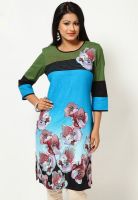 Kurti'S Blue Printed Kurtis