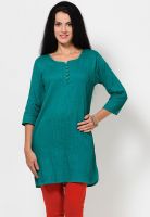 Kurti'S Blue Solid Kurtis