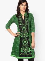 Kurti'S Green Embroidered Kurtis