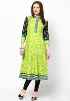 Kurti'S Green Printed Kurtis