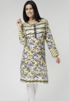 Kurti'S Grey Printed Kurtis