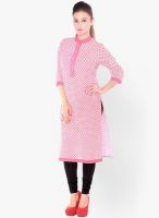 Kurti'S Pink Printed Kurtis