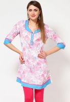 Kurti'S Pink Printed Kurtis