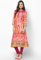 Kurti'S Red Printed Kurtas