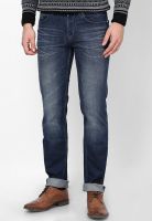 Lawman Pg3 Blue Solid Slim Fit Jeans