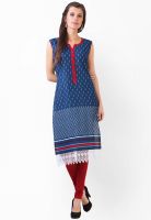 Libas Blue Printed Kurtas