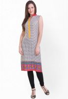 Libas Cream Printed Kurtas