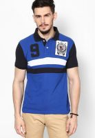 Monteil & Munero Blue Printed Polo T-Shirts