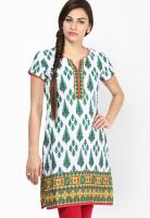 Prakhya Green Printed Kurtas