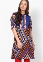 Rain & Rainbow Blue Printed Kurtas