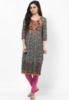 Rain & Rainbow Brown Printed Kurtas