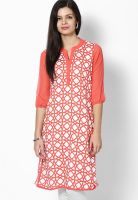 Raindrops Pink Printed Kurtas