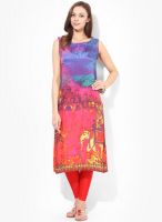 Rangmanch By Pantaloons Orange Printed Kurtas