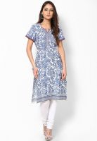 Rangriti Blue Printed Kurtis