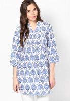 Rangriti Blue Printed Kurtis