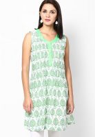 Rangriti Green Printed Kurtis