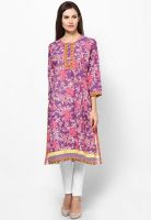 Rangriti Purple Printed Kurtis